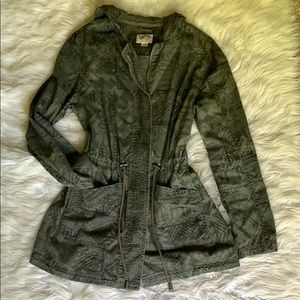 Mossimo Supply Co Hooded Printed Jacket